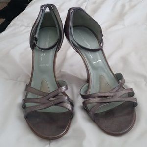 Sigerson Morrison Silver Wedge Sandal Sz. 10